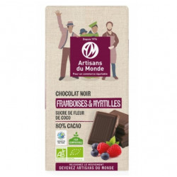 Chocolat Noir Bio Fruits rouges