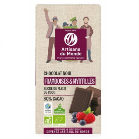 Chocolat Noir Bio Fruits rouges