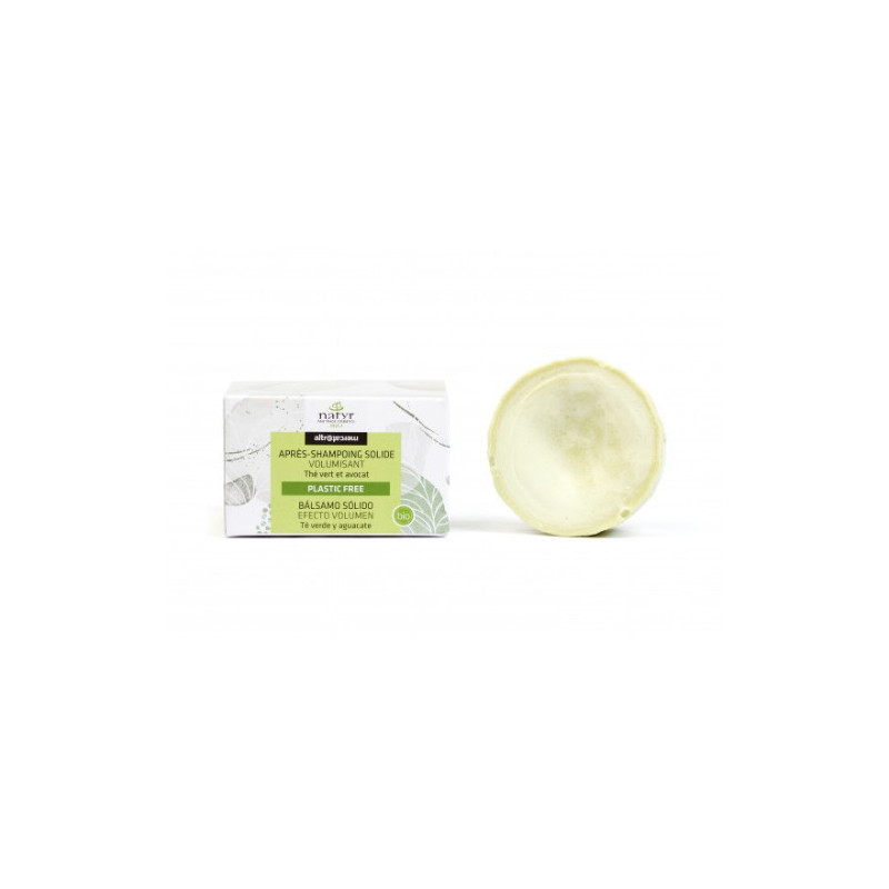 Après shampoing volume solide Bio, avocat et thé vert